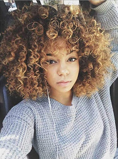 Fashionable chemical short curly hair wig Fashionable chemical short curly hair wig
